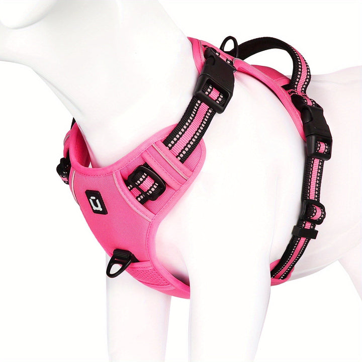 Reflective No-Pull Dog Harness – Easy Walking and Training with Handle