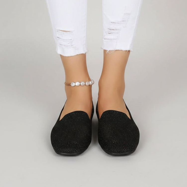 Women's orthopaedic slip-on trainers with soft footbed, breathable mesh