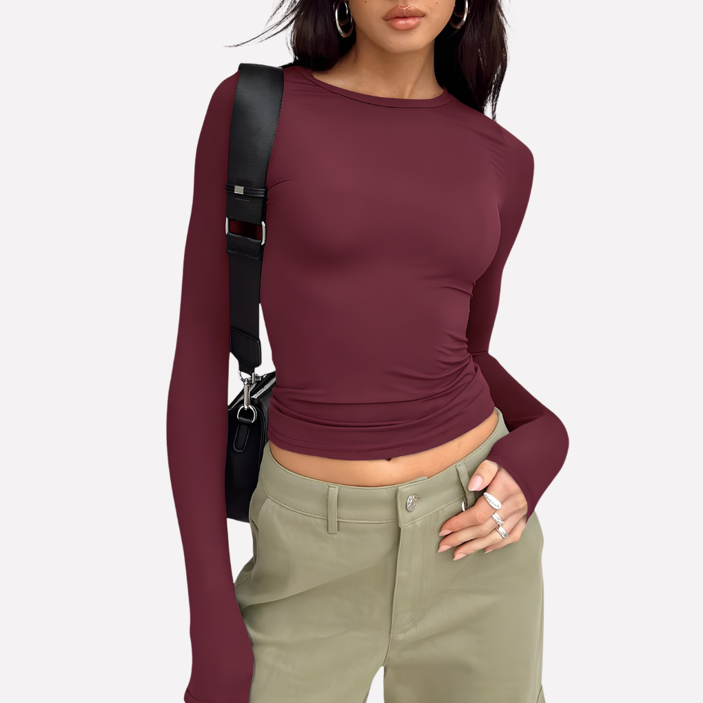 Women’s Long Sleeve Crop Top