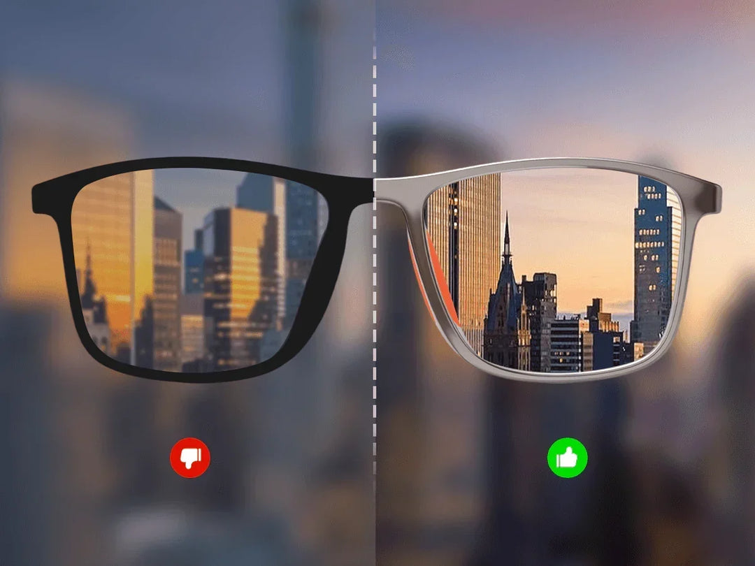 Progressive Reading Glasses - Lightweight, Blue Light Blocking, Lines-Free Lenses