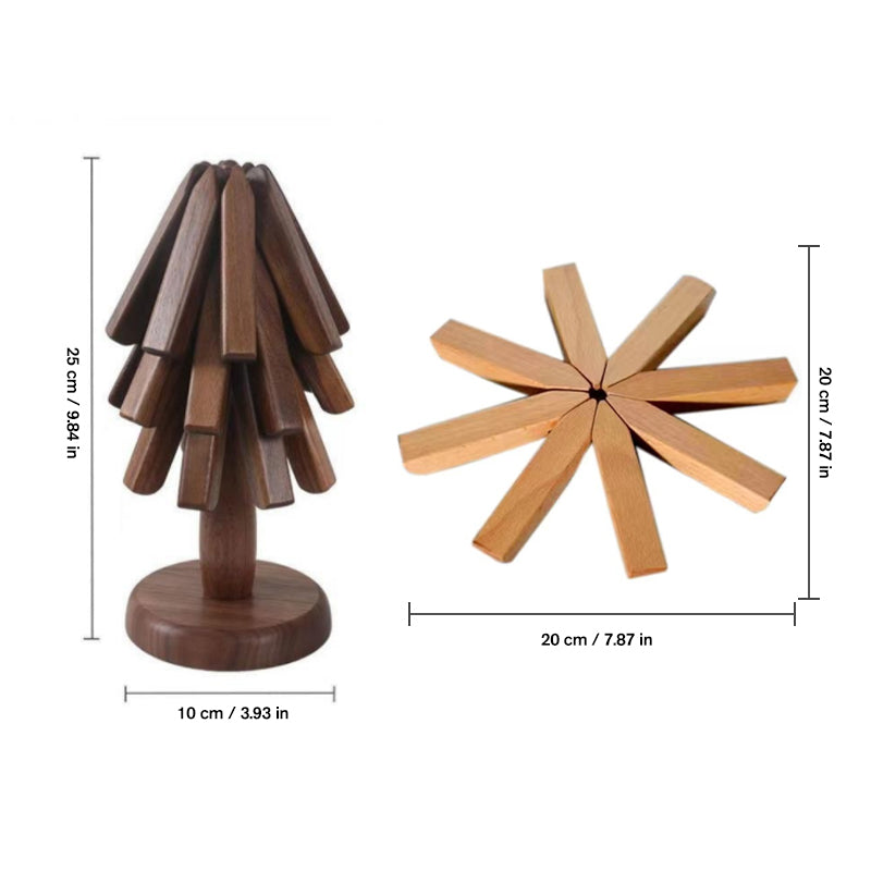 Black Walnut Wood Table Mat – Handcrafted, Heat-Resistant Coaster