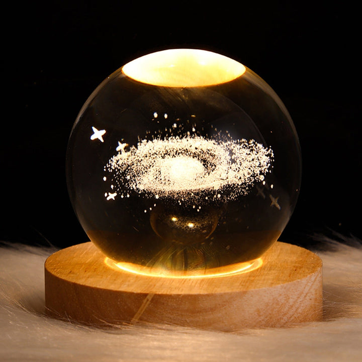 ZenSphere Crystal Light Sphere | Eco-Friendly LED Lamp for a Relaxing Atmosphere