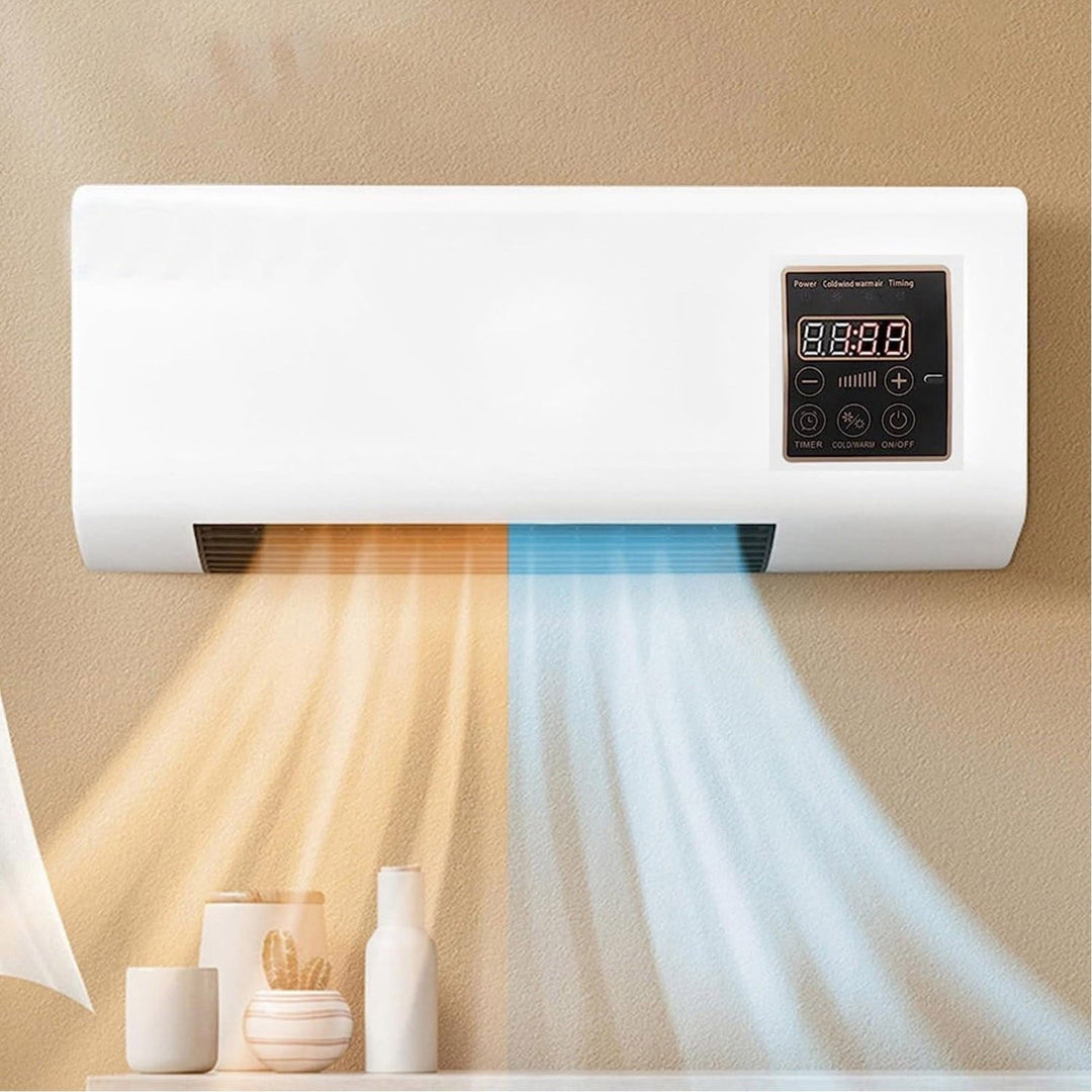 4-in-1 ductless wall-mounted air conditioner – cooling, heating, ventilation, dehumidifying, quiet operation with timer