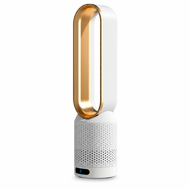AirPure – Ultra-Quiet Bladeless Tower Fan (< 32 dB)