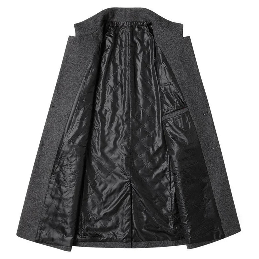 Alexander – Long Formal Men’s Coat with Timeless Elegance