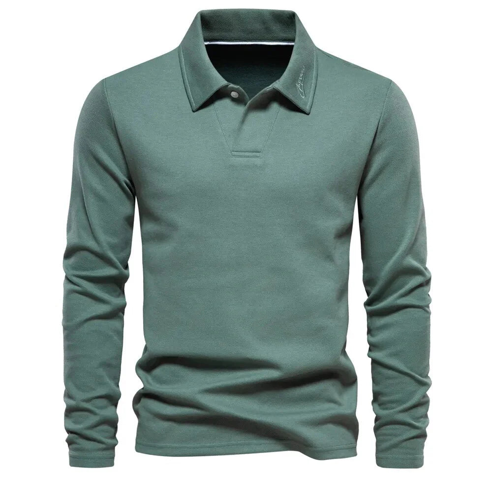 Alonso Men's Casual Polo Sweater – Timeless Comfort for Everyday Wear