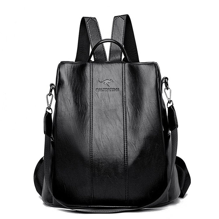 Vintage Genuine Leather Anti-Theft Backpack for Women