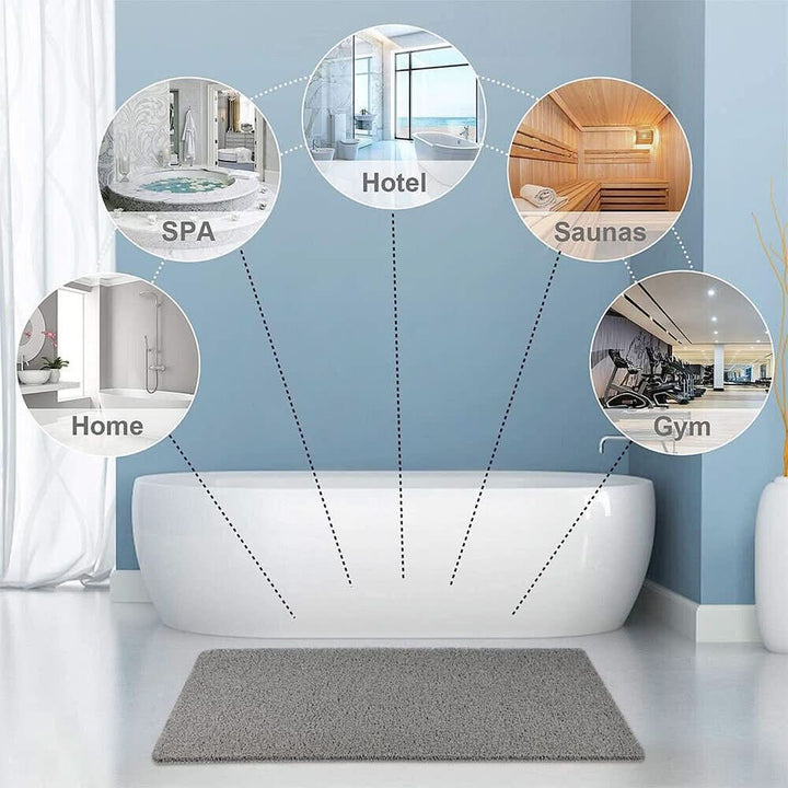 AQUALUXE – Non-Slip Shower Mat with Drainage System