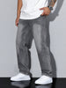Baggy Jeans - Wide-Cut Denim Trousers in a Used Look