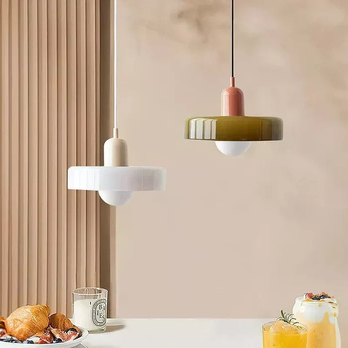 Bauhaus Stained Glass Pendant Lamp