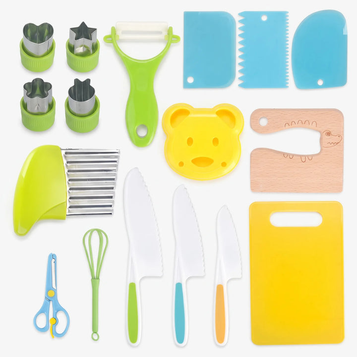 Montessori Beginner Set with Child's Knife - Kitcharo