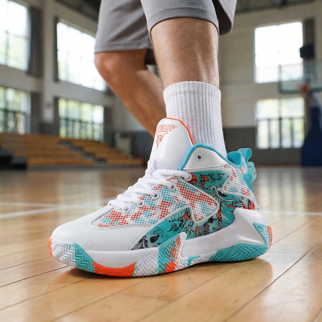 Court Trainer with Bold Graphic Print - Seth