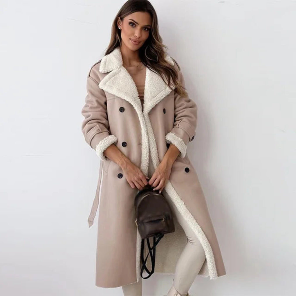 Women's Button Down Long Coat