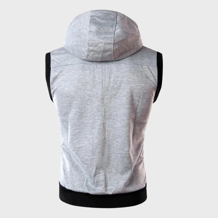 Sleeveless Hooded Vest for Men