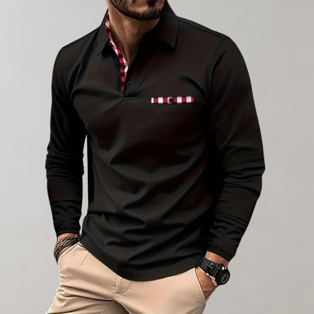 Men's Long-Sleeved Polo - Oliver
