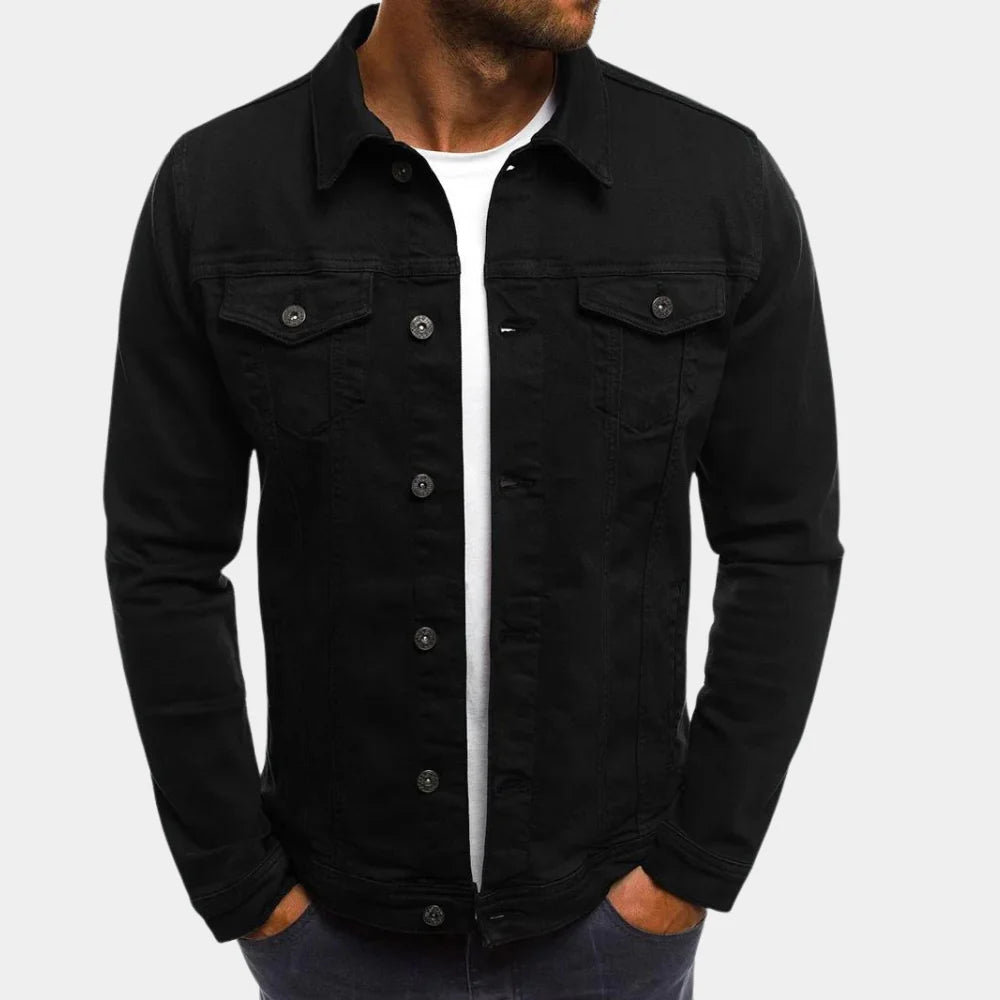 Casual Denim Jacket for Men Timeless Style Meets Everyday Comfort