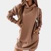Casual Hooded Sweatshirt Dress