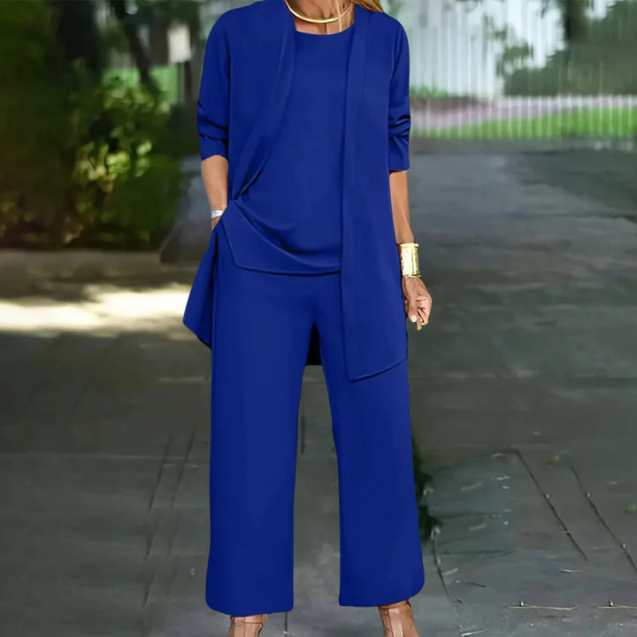 Elegant Three-Piece Pantsuit for Women