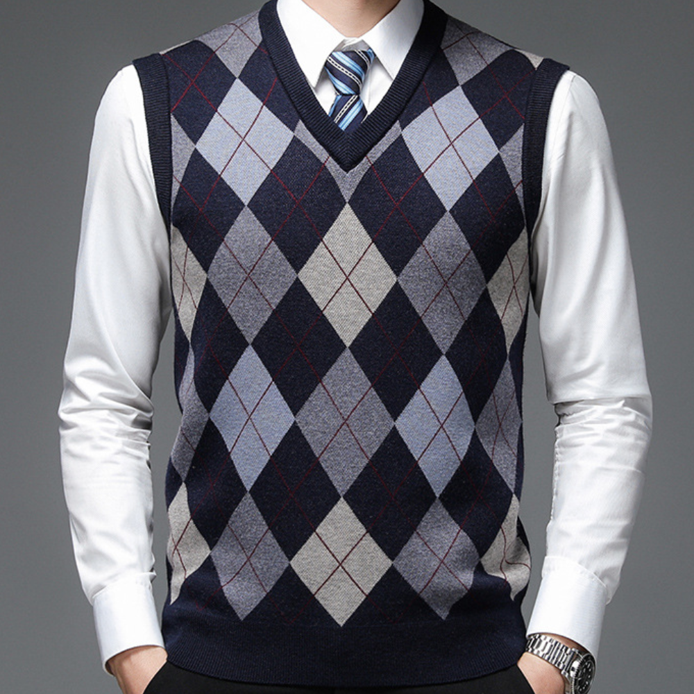 Sleeveless V-Neck Sweater