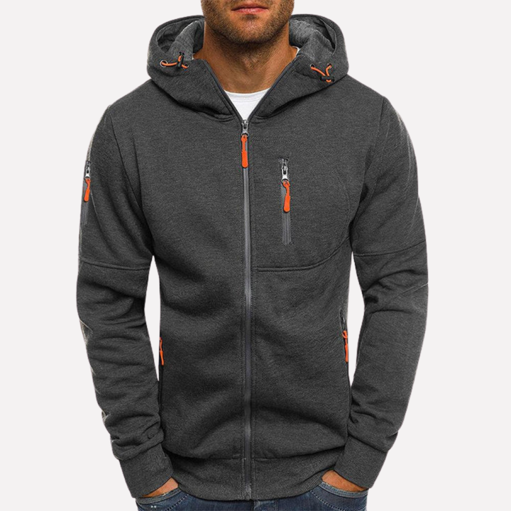 Stylish Hooded Sweatshirt Jacket