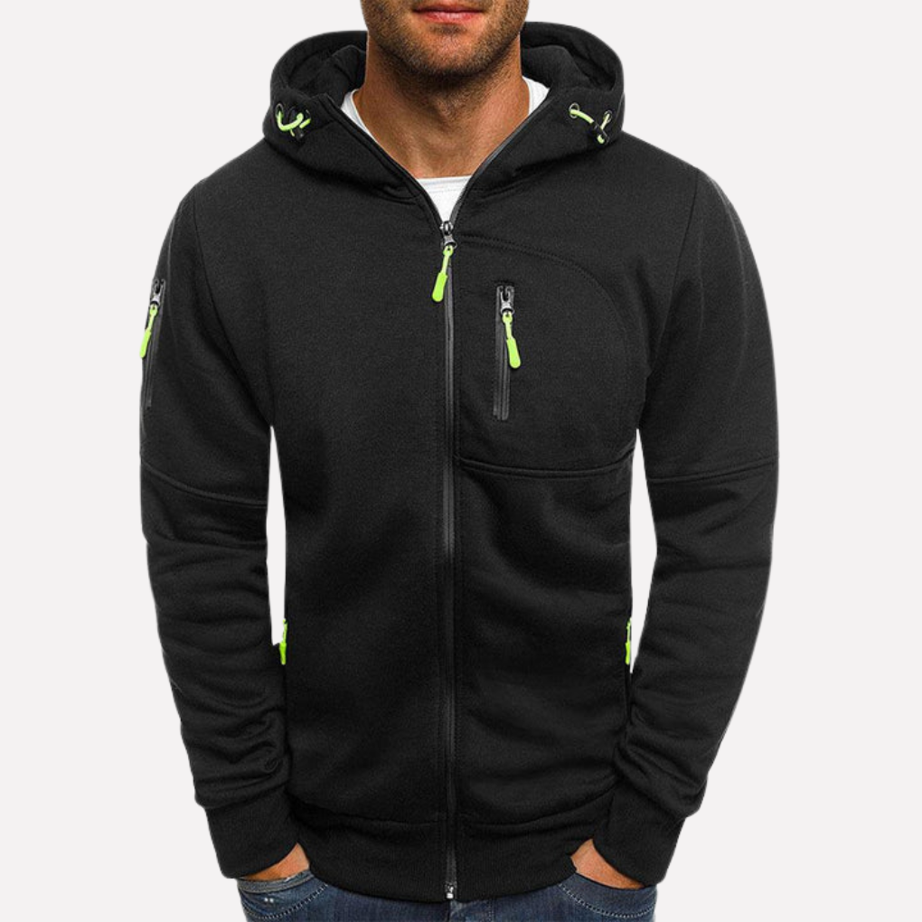 Stylish Hooded Sweatshirt Jacket