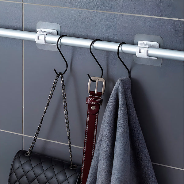 Set of 4 Versatile Storage Hooks for Tidy, Space-Saving Organisation