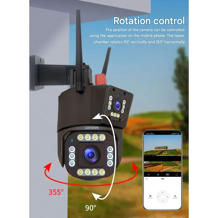 DualGuard 4K Wireless Security Camera with Solar Panel