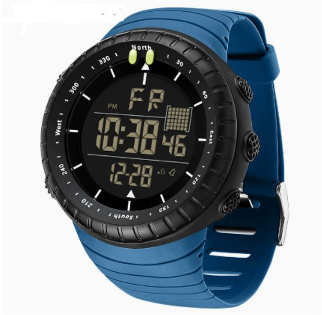 Henry Men's Waterproof Digital Sports Watch – Shockproof, Tactical and LED Backlit