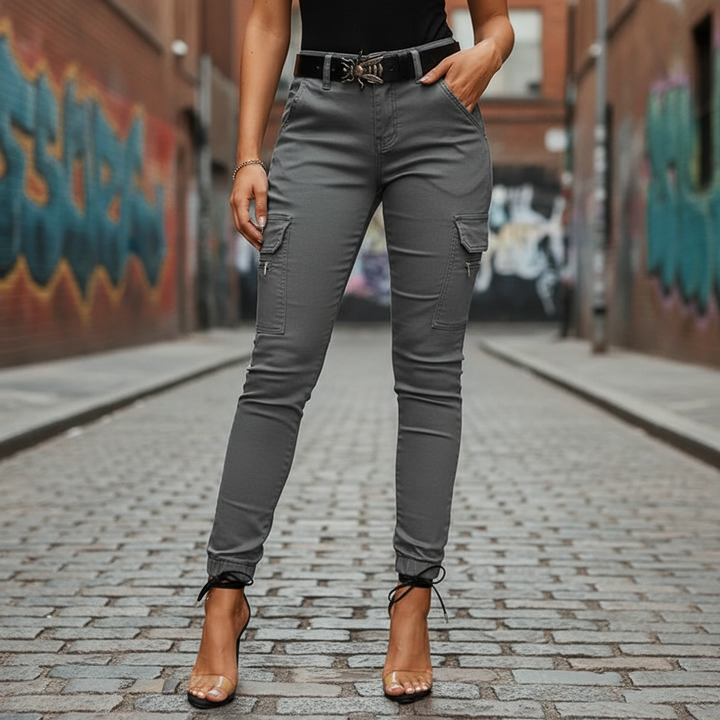 Cargo Jeans with Elasticated Cuffs - Regina
