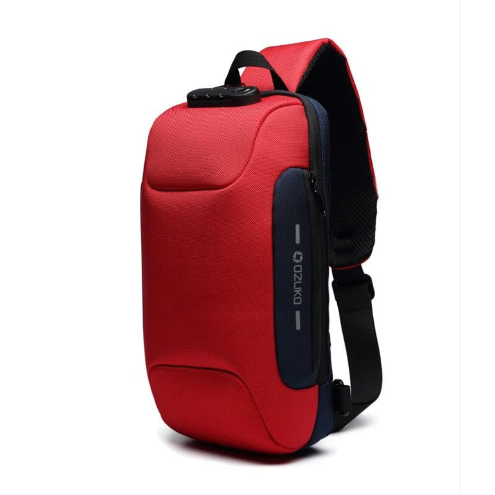 Smart Crossbody Travel Bag Anti-Theft Design with Built-In USB Port