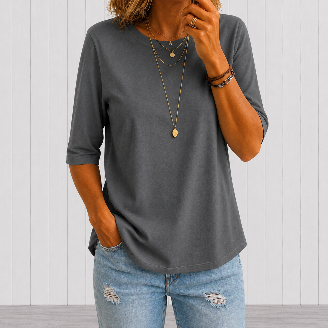 Comfort Coverage T-Shirt with Longer Half Sleeves