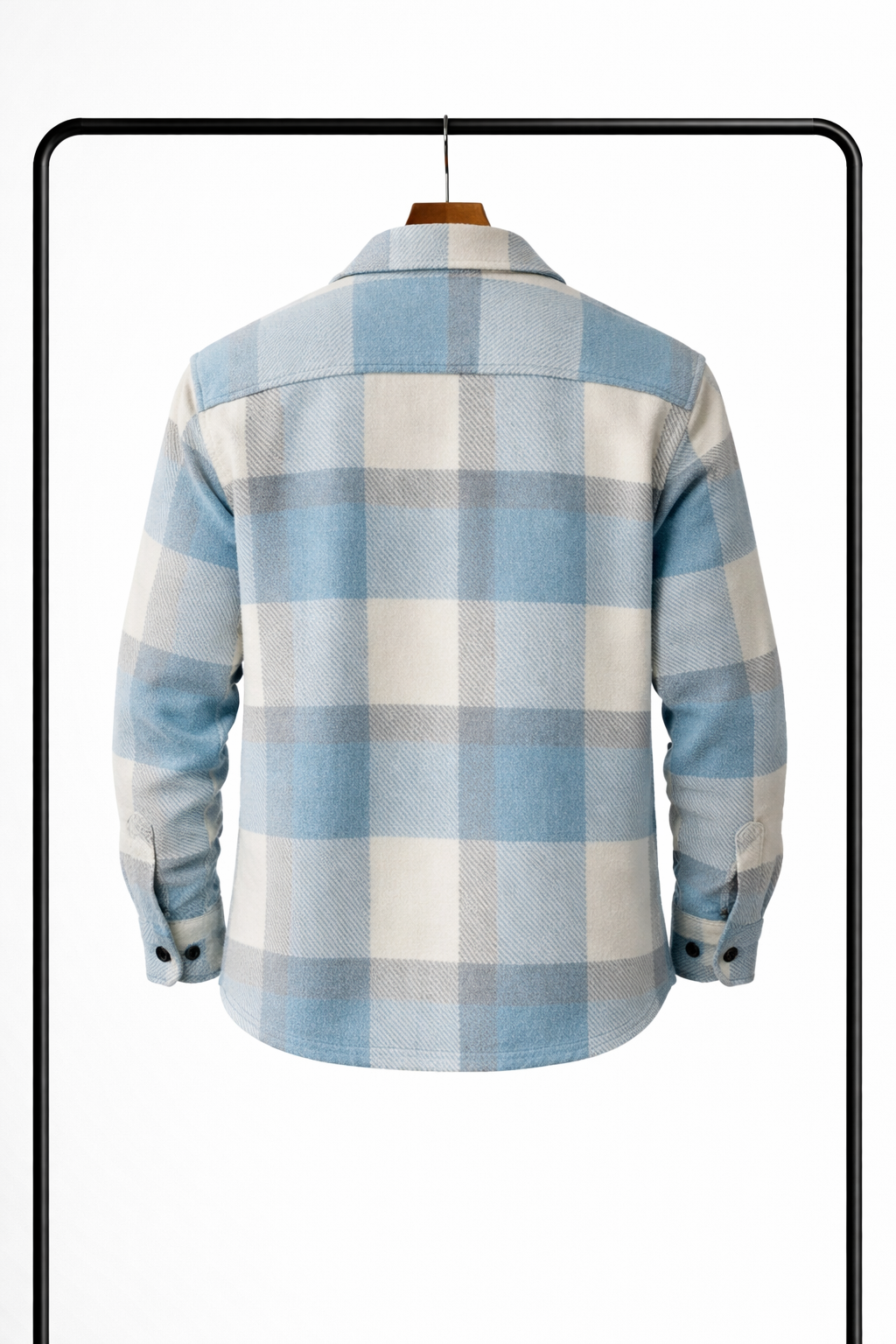 Classic Men's Checked Overshirt – Warm, Comfortable Mid-Layer Shirt Jacket
