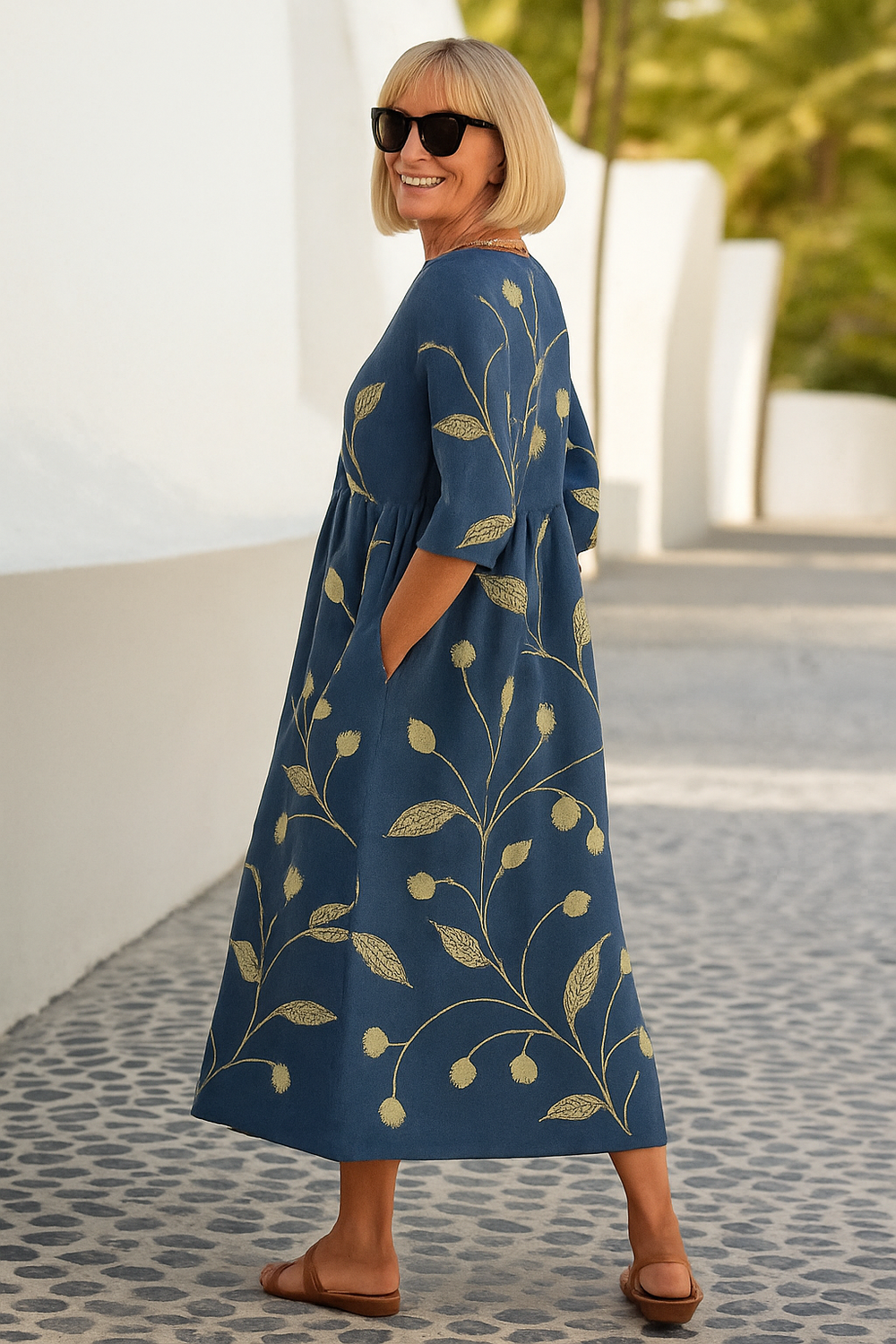 Elin™ | Elegant Flowing Midi Dress
