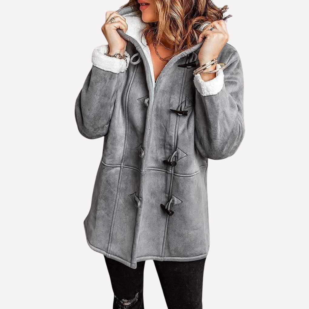 Women’s Jacket with Hood and Toggle Closure
