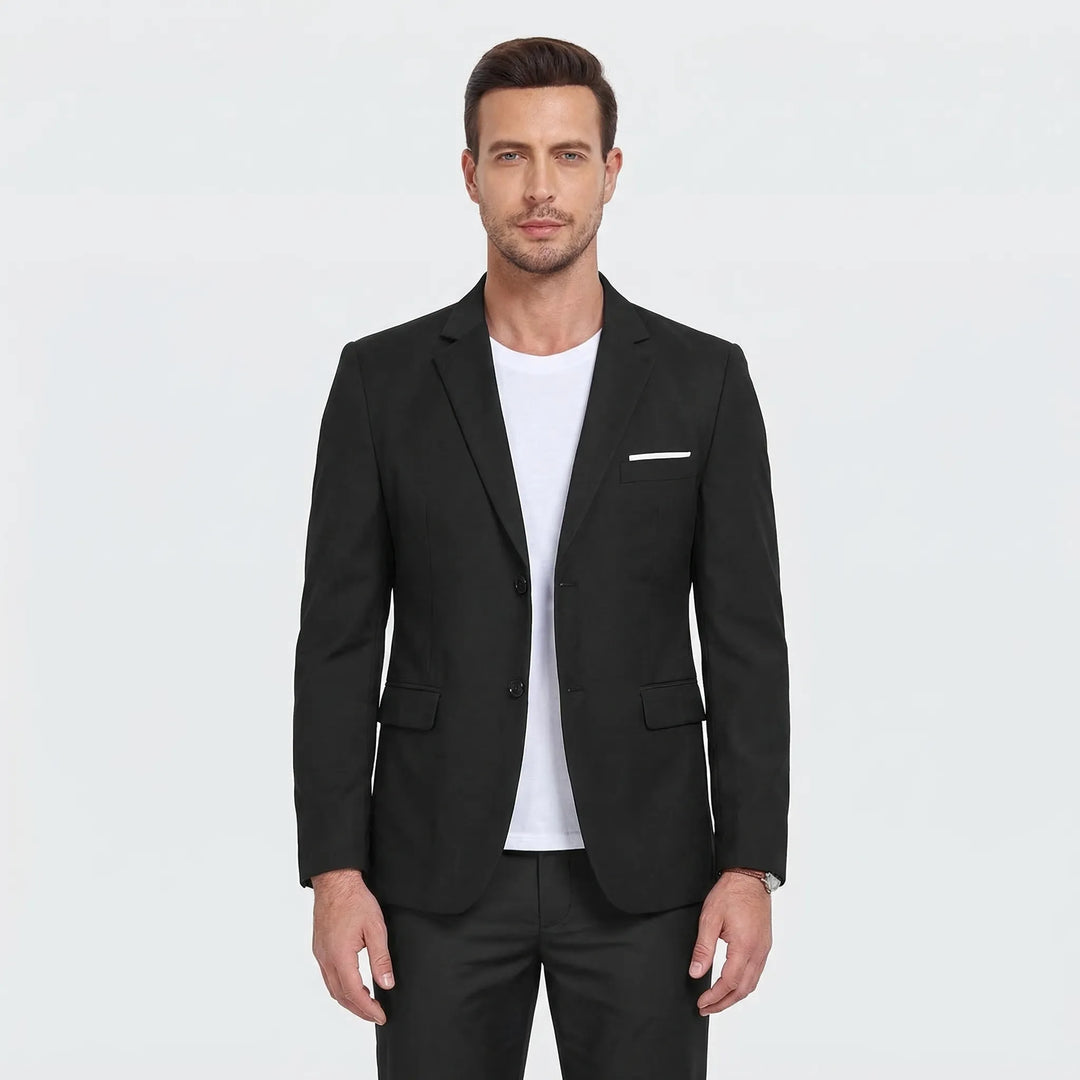 Classic Men's Blazer with Notch Lapels - Laurence