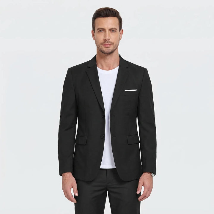 Classic Men's Blazer with Notch Lapels - Laurence