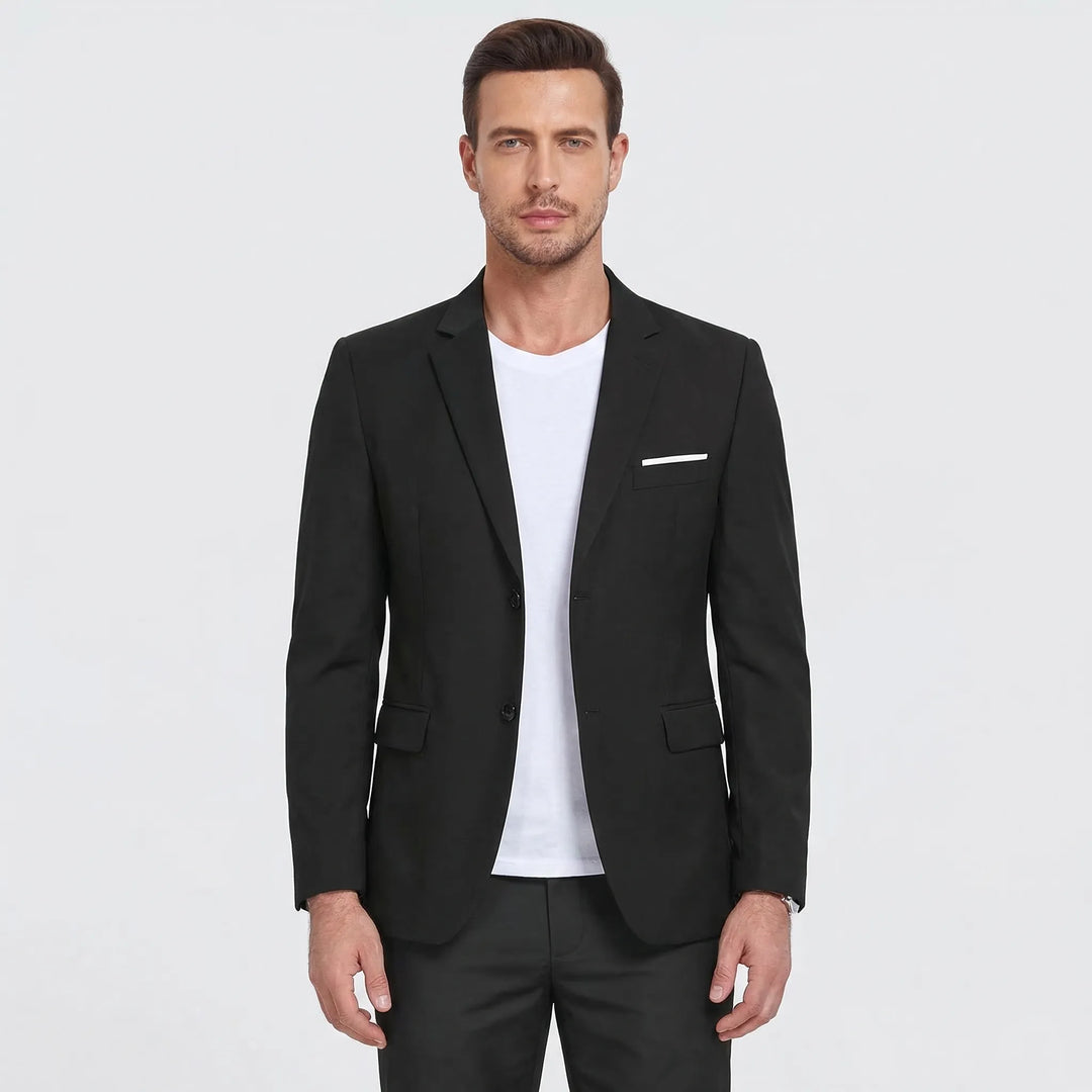 Classic Men's Blazer with Notch Lapels - Laurence