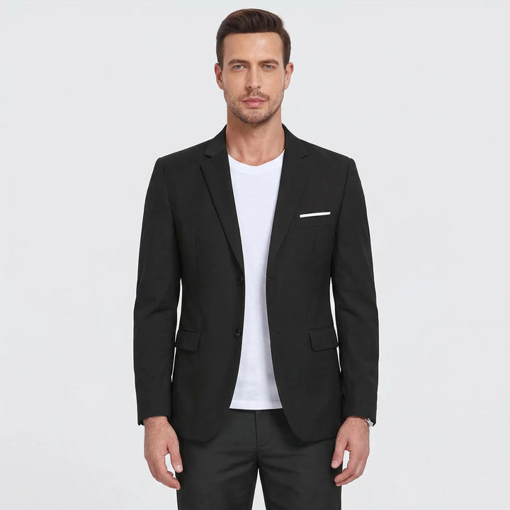 Classic Men's Blazer with Notch Lapels - Laurence