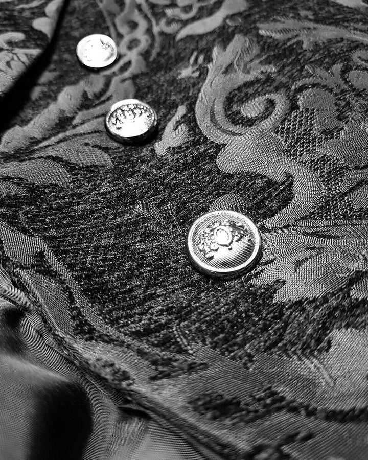 Men's Gothic Jacket with Brocade Design - Victor