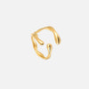 Drift – Adjustable Open Ring – Organic Wave Design