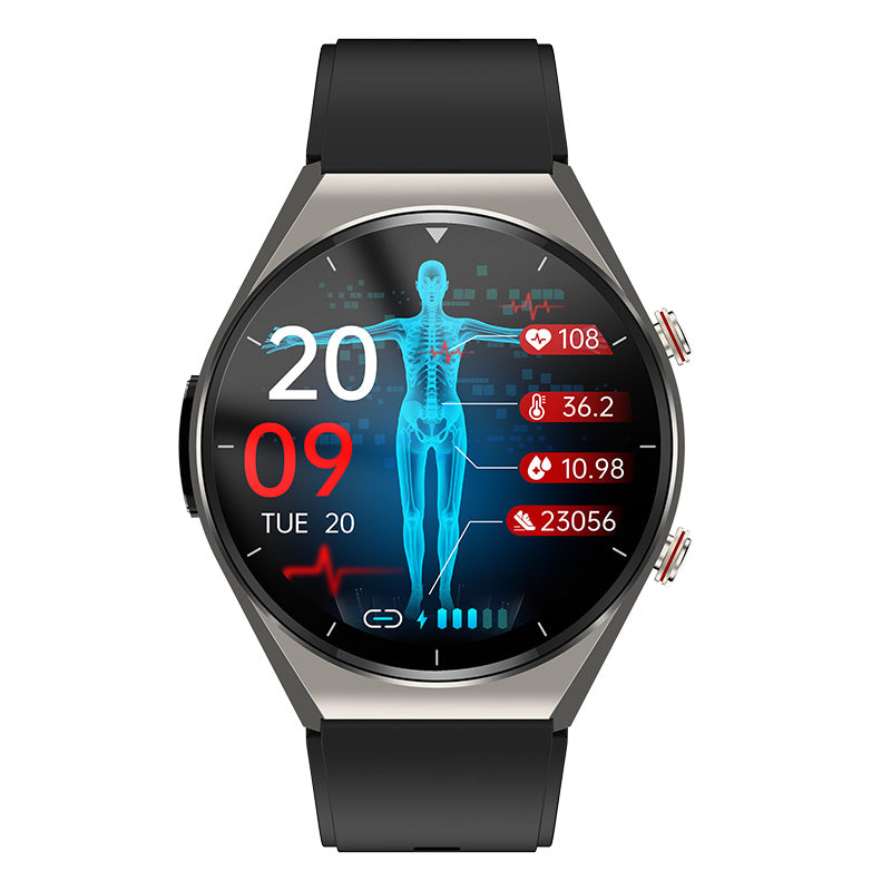 One-Click Blood Glucose Measurement|Blood Glucose Blood Pressure ECG|ECG HRV Heart Rate Monitoring Smart Health Watch