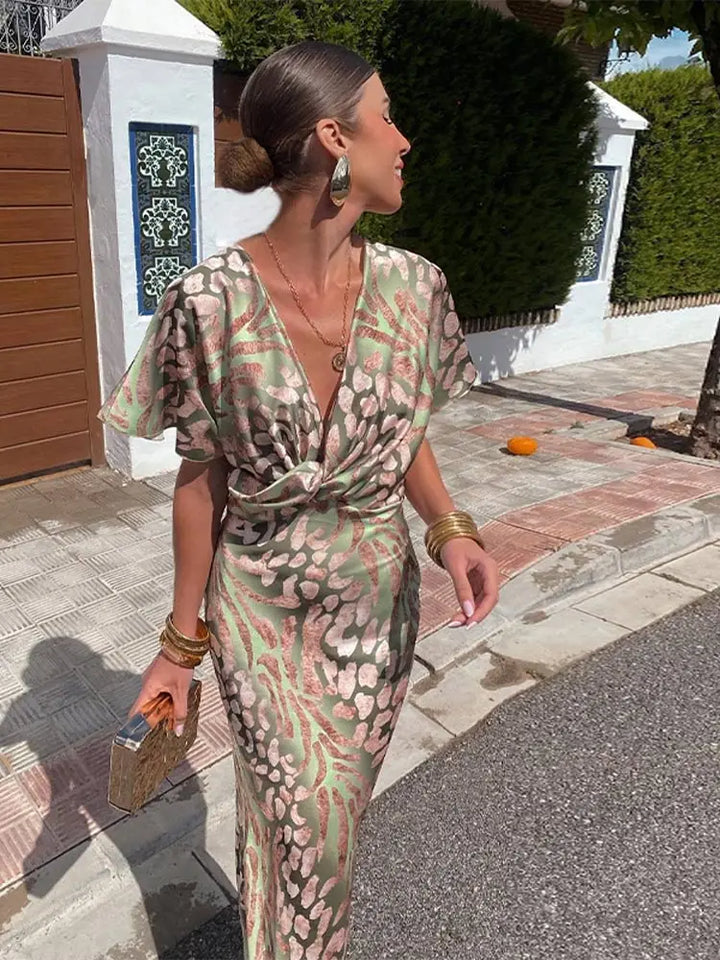 Women's Elegant Wrap Dress Timeless & Flattering