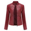Stylish Faux Leather Women's Jacket