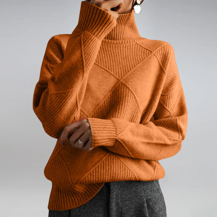 Classic Wool-like Turtleneck Sweater Warmth with Sophisticated Style