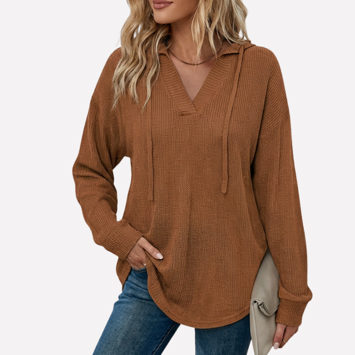 V‑Neck Oversized Hoodie