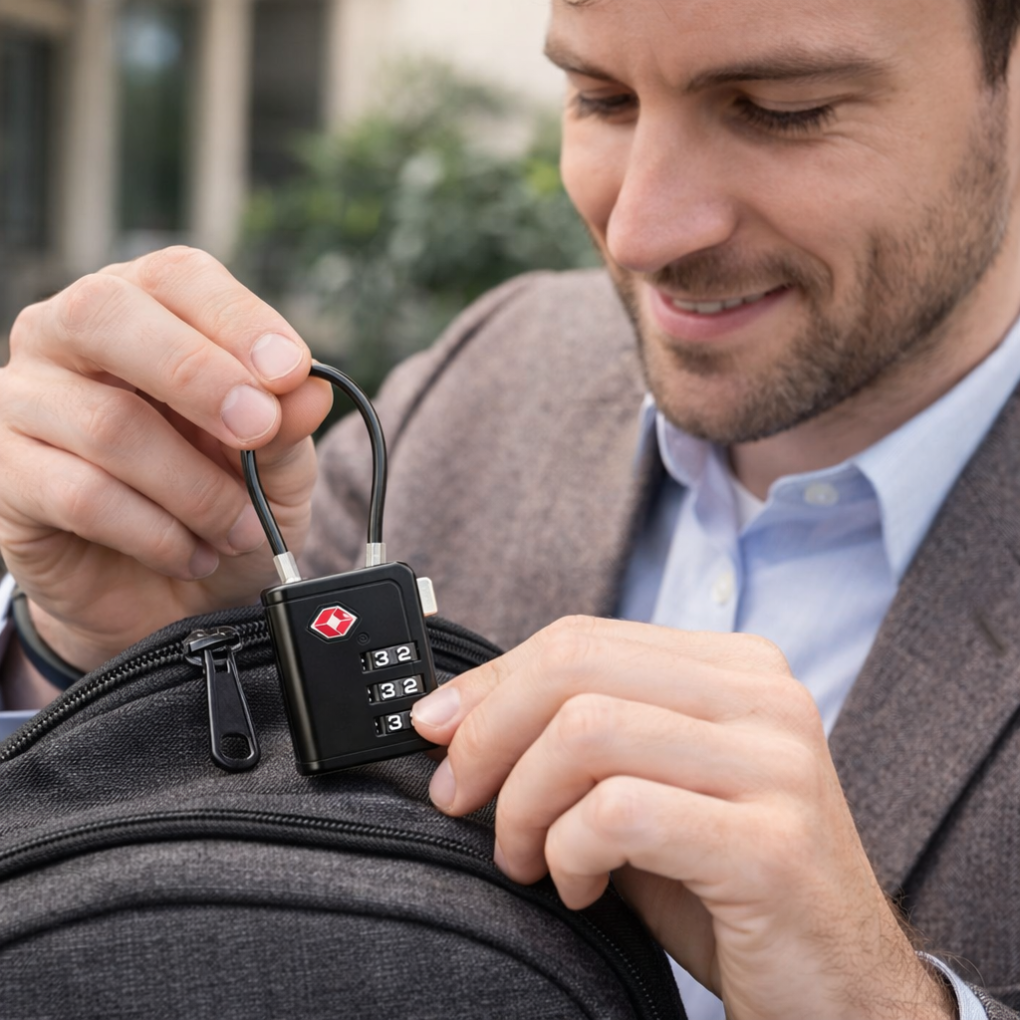 TSA‑Approved Cable Luggage Locks