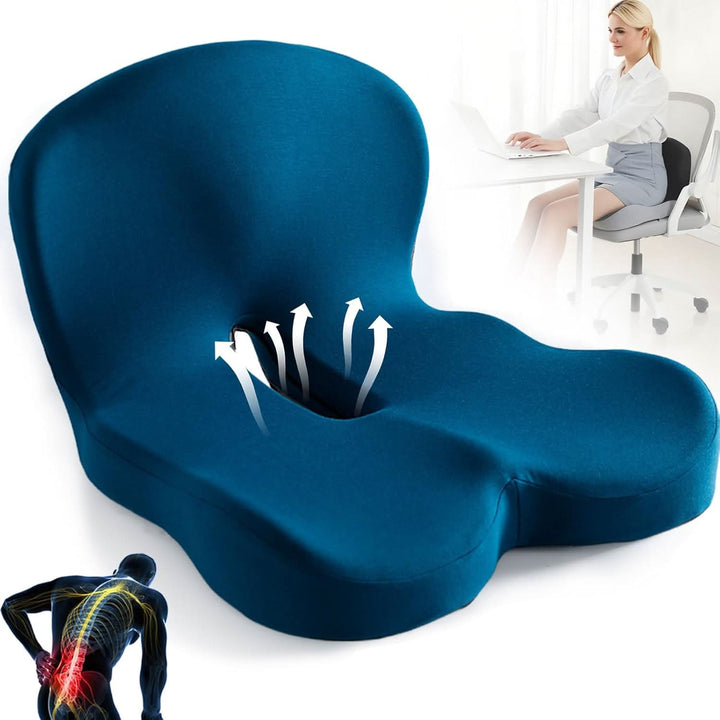 ERGOREST – Ergonomic Lumbar Cushion for Office and Car Seats