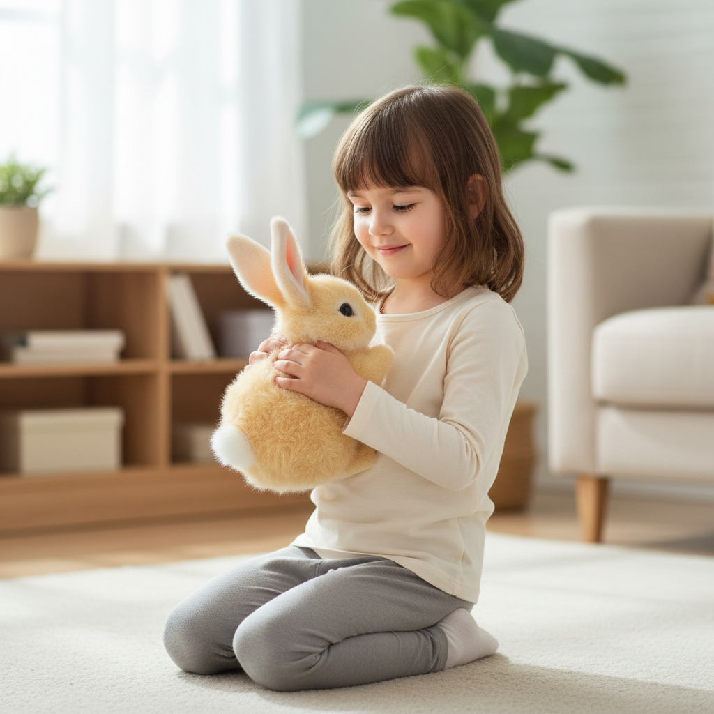 BunnyLoom Interactive Plush | Toy with Realistic Jumping Rabbit for Children