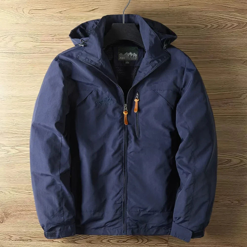 Men’s Waterproof Breathable Outdoor Jacket with Hood