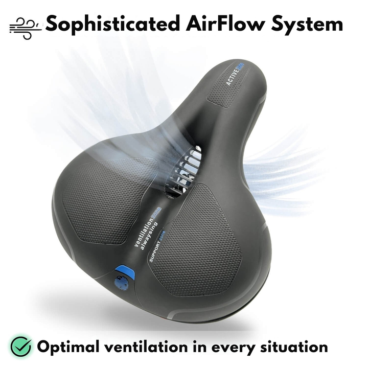 Bicycle saddle | Ergonomic comfort | Shock-absorbing design